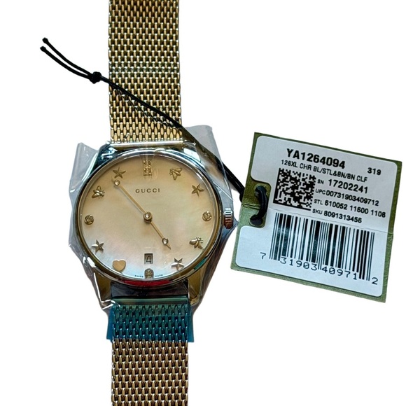 Gucci G-Timeless Diamond Mother of Pearl Luxury Watch - Picture 9 of 13